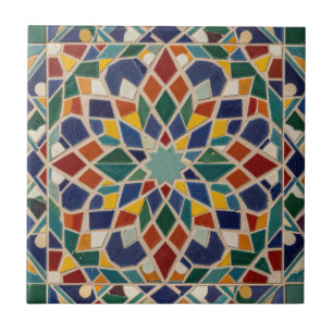 Islamitische Kunst Marokkaanse Mozaïek Kleurrijke Tegeltje