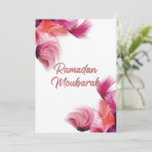Islamitische kunst van Ramadan Mubarak Kaart (Staand voorkant)