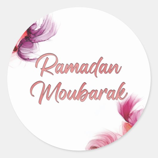 Islamitische kunst van Ramadan Mubarak Ronde Sticker (Voorkant)