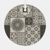 Islamitische Majolica Pottery Tegel Pattern Glas Ornament (Achterkant)