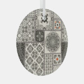 Islamitische Majolica Pottery Tegel Pattern Glas Ornament (Voorkant Rechts)