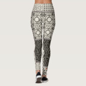 Islamitische Majolica Pottery Tegel Pattern Leggings (Achterkant)