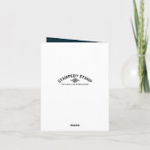 Islamitische Moskee Silhouet Bruiloft Dank u Bedankkaart (Achterkant)