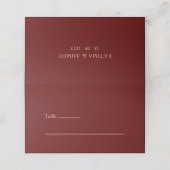 Islamitische moslim bordeaux rode huwelijkstafel (Buitenkant ongevouwen)