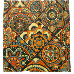  islamitische motieven, decoratief naadloos. douchegordijn