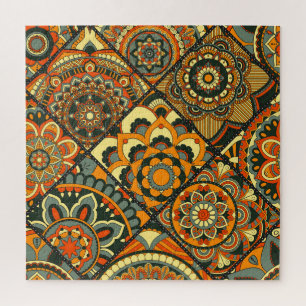  islamitische motieven, decoratief naadloos. legpuzzel