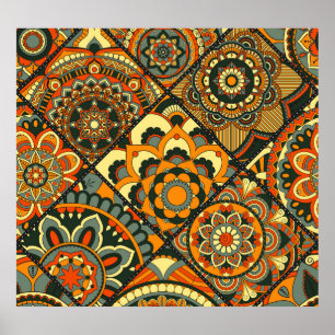  islamitische motieven, decoratief naadloos. poster