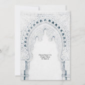 Islamitische Nikah bruiloft uitnodiging (Achterkant)