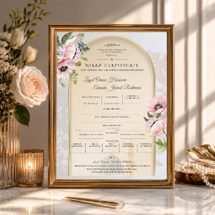 Islamitische Nikah-certificaat   Madinah Bloom Car