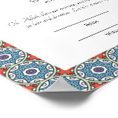 islamitische nikkah - certificaat poster (Hoek)