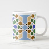 Islamitische patroon achtergrond extra grote beker (Rechts)