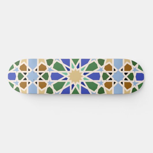 Islamitische patroon achtergrond skateboard (Horizontaal)