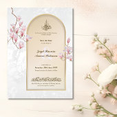 Islamitische Save the Date - Waterverf Magnolia Ar