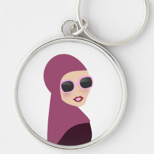 Islamitische sjalmoslima hijab-stijl sleutelhanger