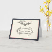 Islamitische stijlvolle bismillah huwelijksaankond kaart (Gele Bloem)