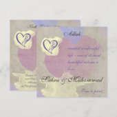 Islamitische uitnodiging - Waterverf schilderij va (Voorkant / Achterkant)