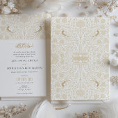 Islamitische Victoriaanse fusie trouwuitnodiging Kaart