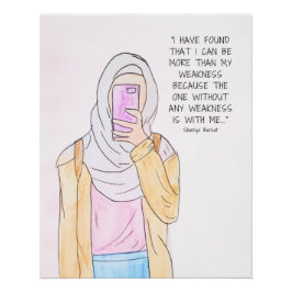 Islamitische waterverf kunst print stijl 1 perfect poster