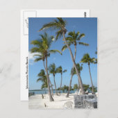 Islamorada Florida Beach Briefkaart (Voorkant / Achterkant)