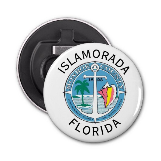 Islamorada - Florida Keys Button Flesopener (Voorkant)