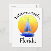 Islamorada Florida Keys Sailing Briefkaart (Voorkant / Achterkant)
