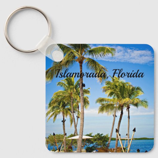 Islamorada, Florida Palm Trees Sleutelhanger (Voorkant)