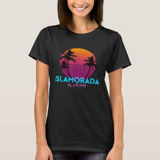 Islamorada Florida Retro 80s T-shirt (Voorkant)