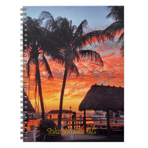 Islamorada, Florida zonsondergang Notitieboek