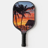Islamorada, Florida zonsondergang Pickleball Paddle (Achterkant)
