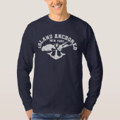 ISLAND ANCHORED - T-shirt bleu marine (Devant)