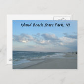 Island Beach State Park, carte postale NJ (Devant / Derrière)