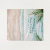 Island Breeze Beach Bruiloft Fotocabine Achtergron Wandkleed (Voorkant (horizontaal))