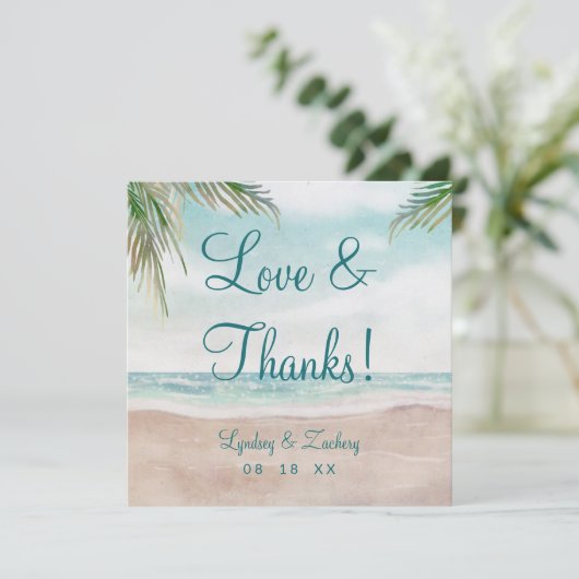 Island Breeze Beach Mariage Amour et Merci Carré (Debout devant)