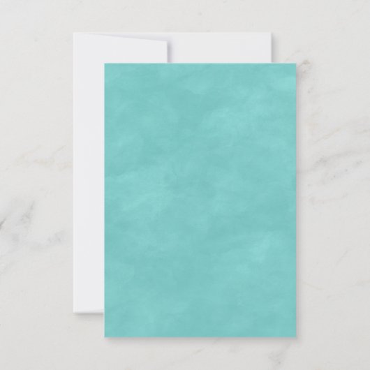 Island Breeze geschilderd strand bruiloft RSVP ant (Achterkant)