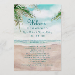 Island Breeze geschilderd strand scène bruiloft ce Programma