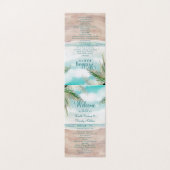 Island Breeze Programme de cérémonie des Mariages  (Outside Unfolded)