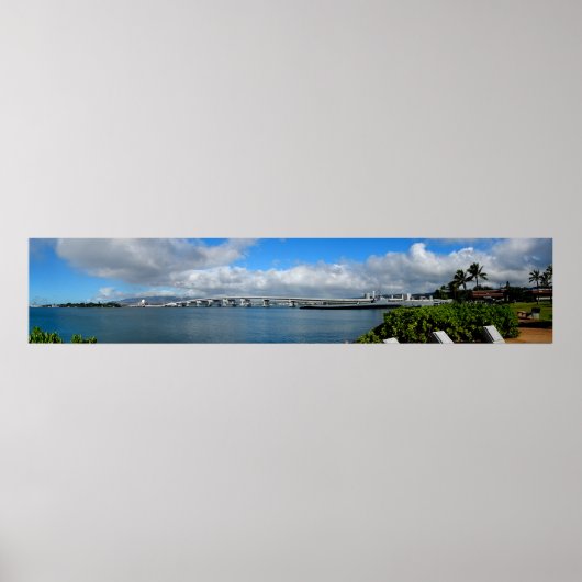 Island Bridge, Pearl Harbor, Hawaii Poster (Devant)