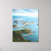Island Bridges – Coastal Serenity View Canvas Afdruk (Voorkant)