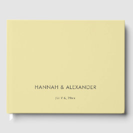 Island Citrus Yellow Wedding Guest Book Gastenboek