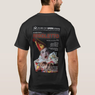Island City Opera Rigoletto-mannen donker shirt