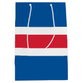 Island Flagge Medium Cadeauzakje (Voorkant)
