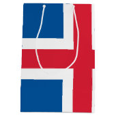 Island Flagge Medium Cadeauzakje (Achterkant)