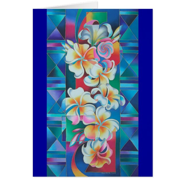 "ISLAND FLOWERS ~ FRANGIPANI" (Voorkant)