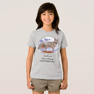 Island Fox Kids T-shirt Grijs Logo