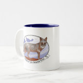 Island Fox Logo Mug Blue Intérieur 11 oz (Devant gauche)