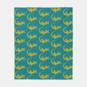 Island Gecko Fleece Blanket Deken (Voorkant)