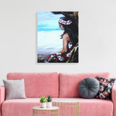 Island Girl Canvas Afdruk (Insitu (Woonkamer))