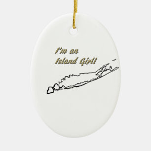 Island Girl (Long Island) Keramisch Ornament