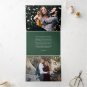 Island Greeting Drieluik Wenskaart (Binnen)