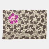 Island Hibiscus Hawaïaanse keukenhanddoek (Horizontaal)